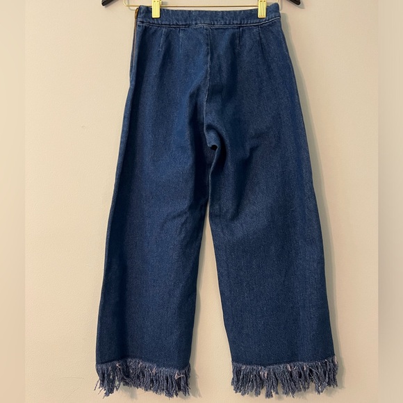 ANTHROPOLOGIE AZULU FRINGE WIDE LEG JEANS🌹 - Picture 4 of 8